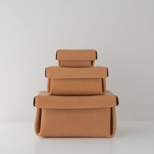 kasse Leather box (Camel)