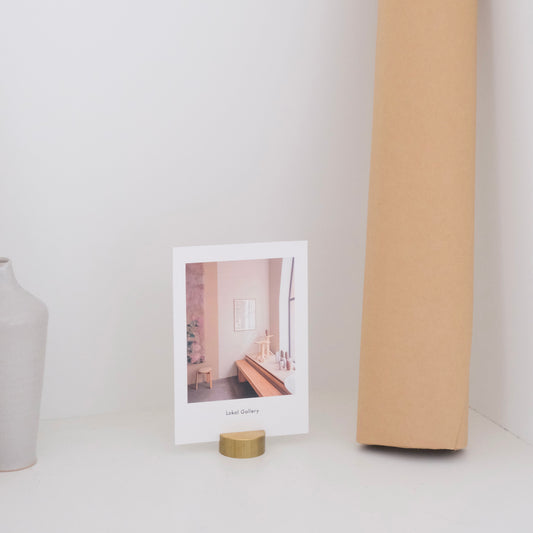Brass card stand