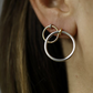 MIRTA GOLD SMALL KINETIC HOOP EARRING