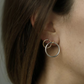 ［20%OFF / MIRTA］SILVER LARGE KINETIC HOOP EARRING
