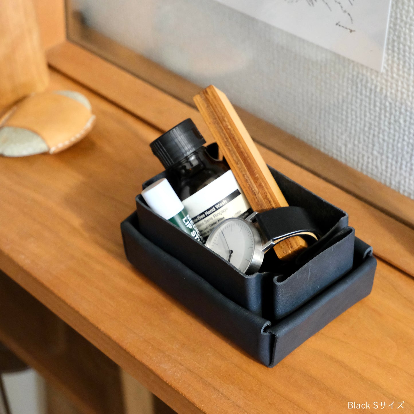 kasse Leather box (Black)