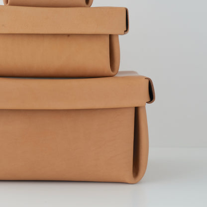 kasse Leather box (Camel)