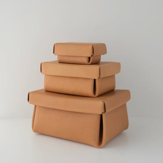 kasse Leather box (Camel)